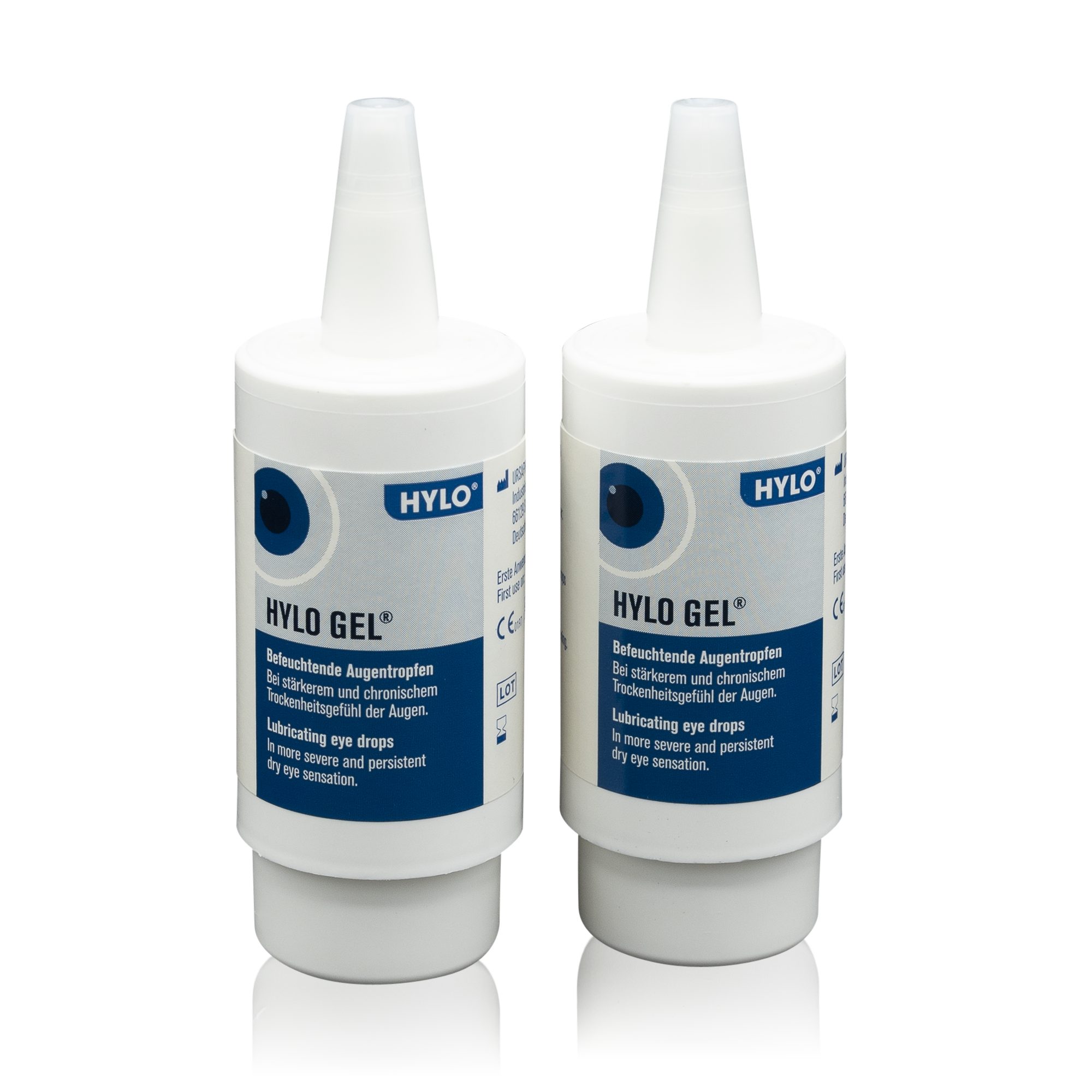 URSAPHARM Arzneimittel GmbH Augenfluid Hylo Gel Augentropfen bei stärkerem Trockenheitsgefühl, Mit Kontaktlinsen verträglich. Ohne Konservierungsmittel.