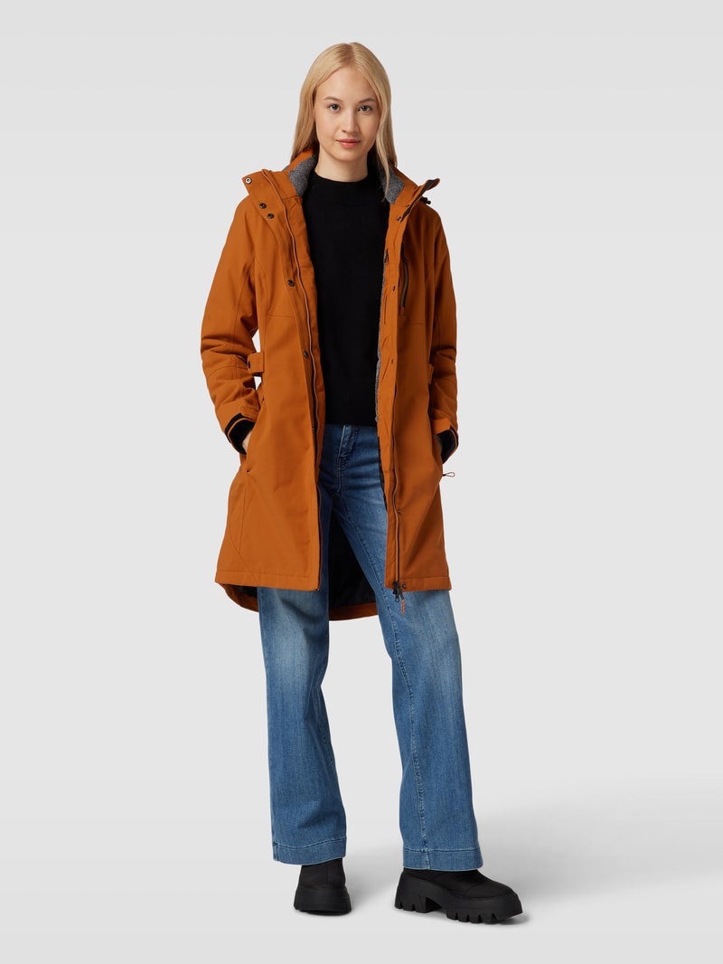 Jacke mit Label-Details Modell 'KOW' in messing