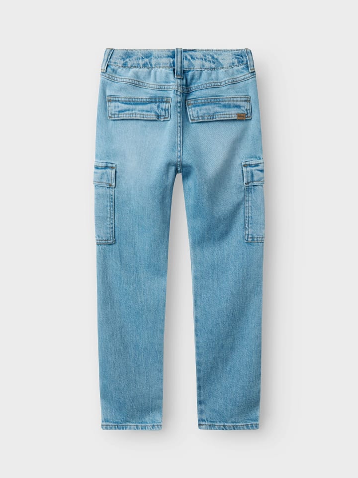 name it Cargojeans NKMSILAS TAP CARGO JEANS 6650-AZ in light blue denim günstig kaufen