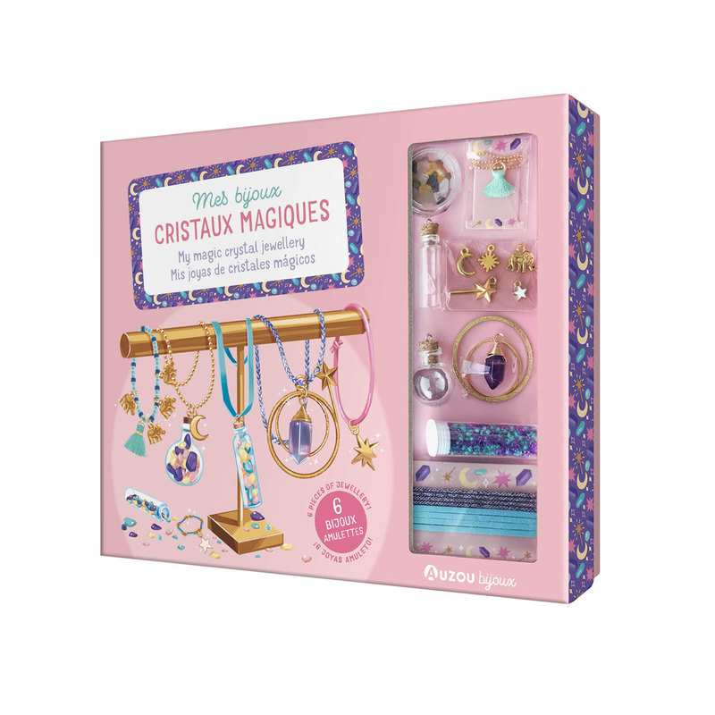 Coffret Ma boîte à bijoux, mes bijoux cristaux magiques - Auzou
