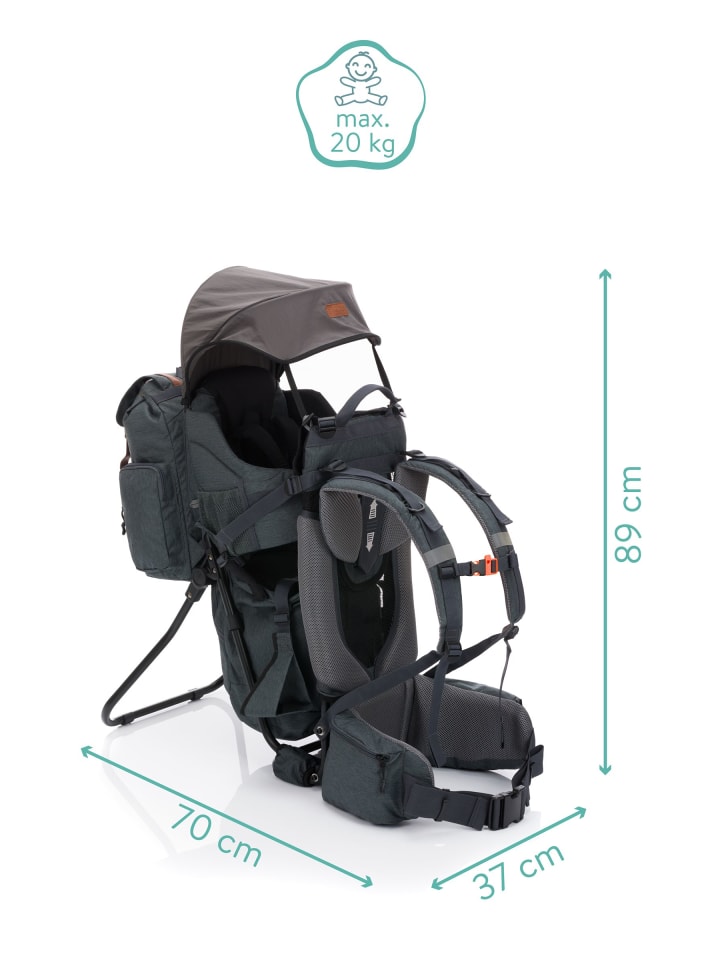 fillikid Rückentrage Premium Exclusiv in Melange Grau günstig kaufen onesize