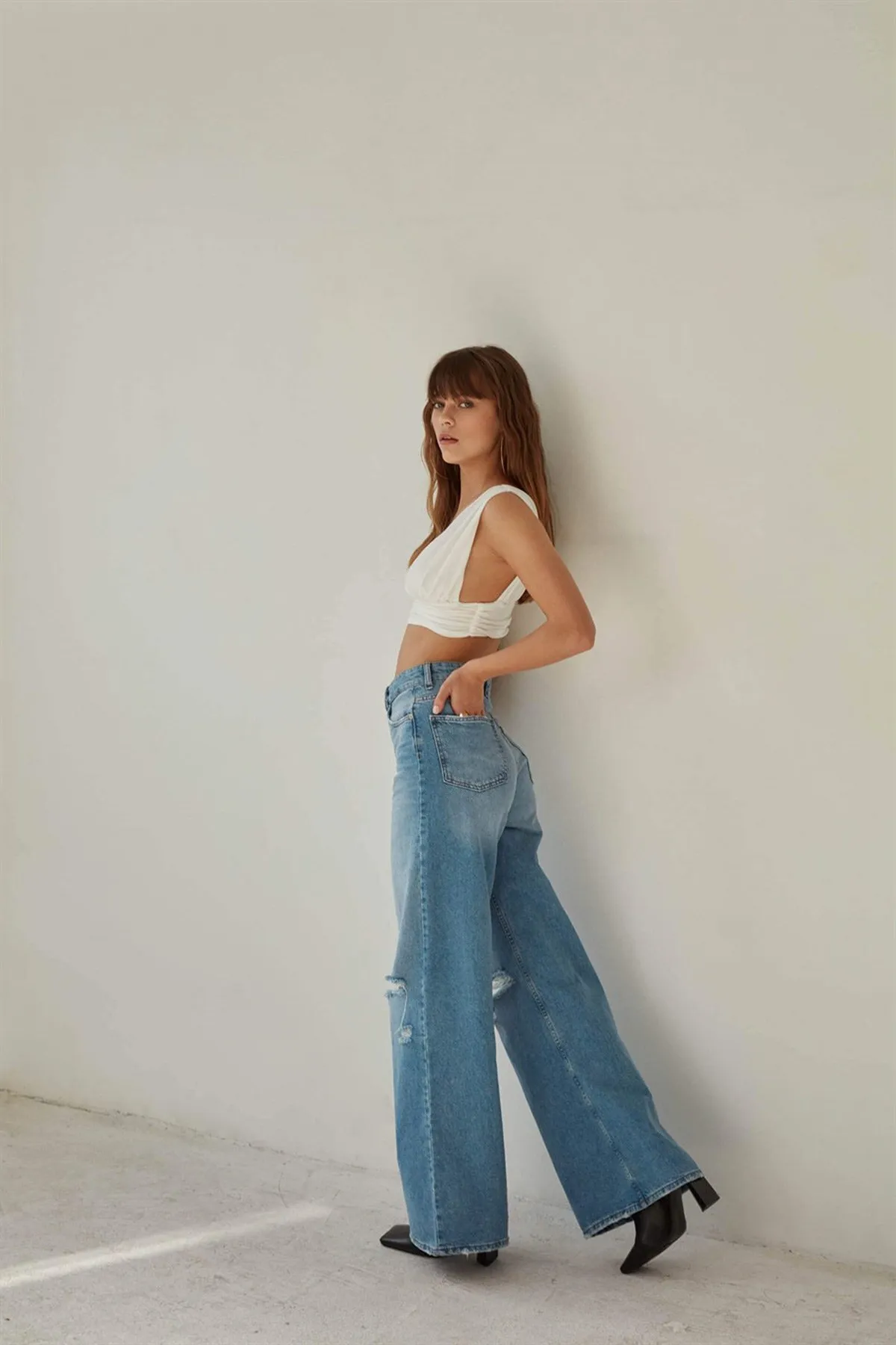 VATKALI  90er-Jahre-Jeans mit weitem Bein