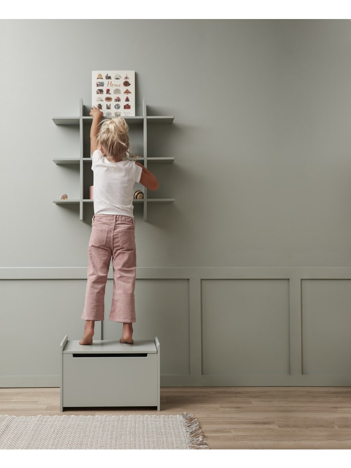 Kids Concept Wandregal 3 Ebenen 70x70 cm in Grün günstig kaufen onesize