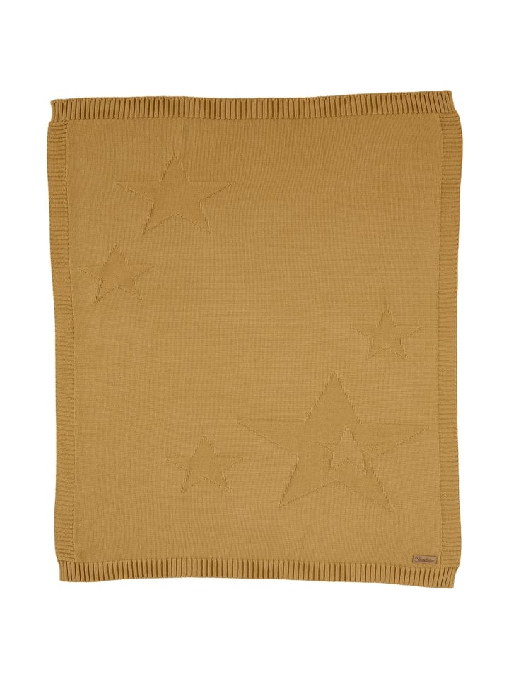 Sterntaler Strick-Schmusedecke in dunkelgelb günstig kaufen onesize