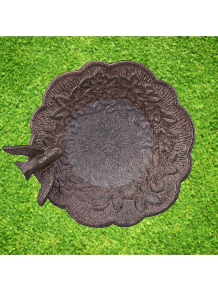 relaxdays Vogeltränke Gartendeko in Braun günstig kaufen onesize