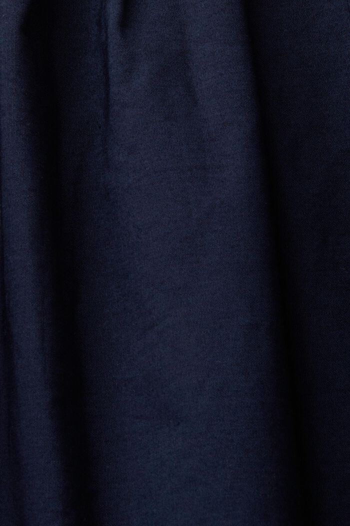 Midikleid aus Materialmix, 100 % Baumwolle