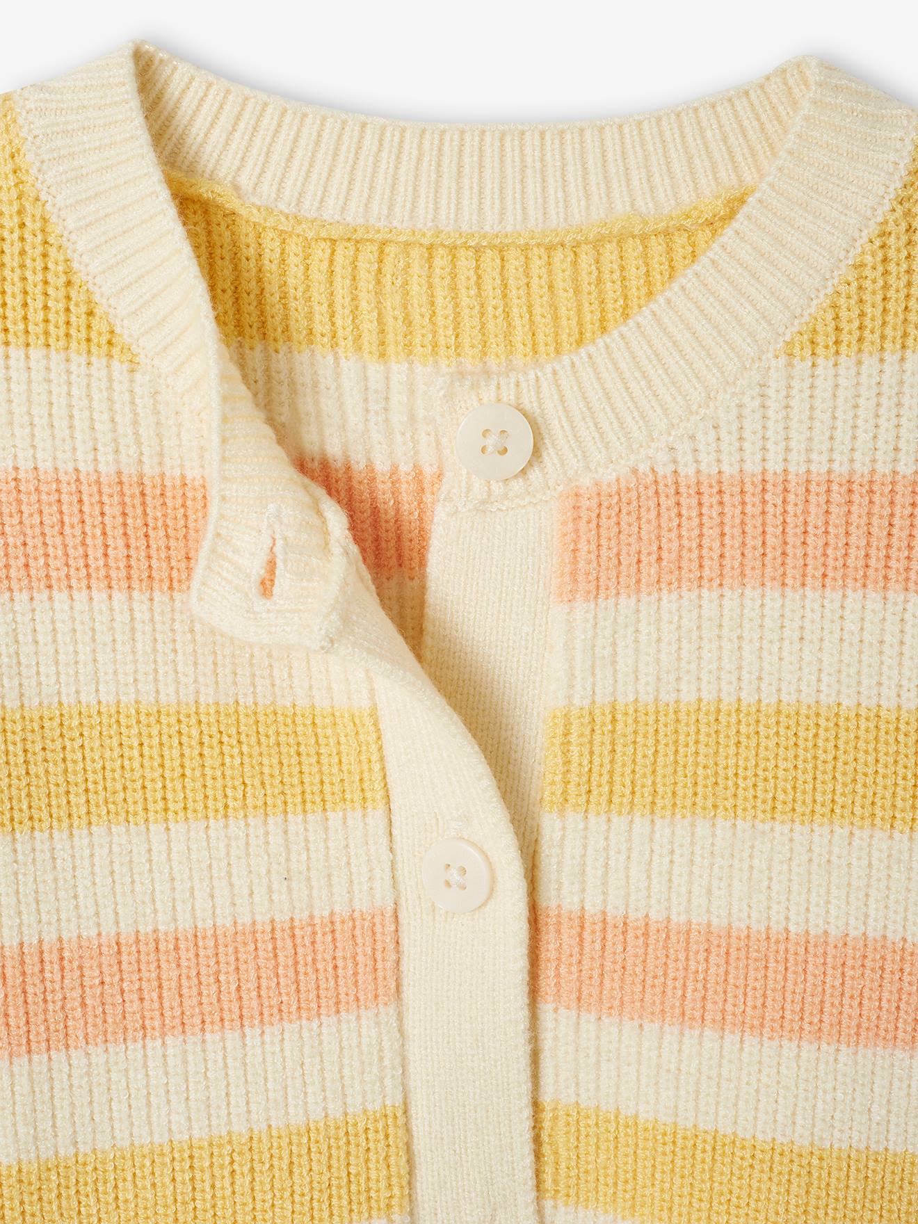 Vertbaudet Flauschige Mädchen Strickjacke Oeko-Tex - malve