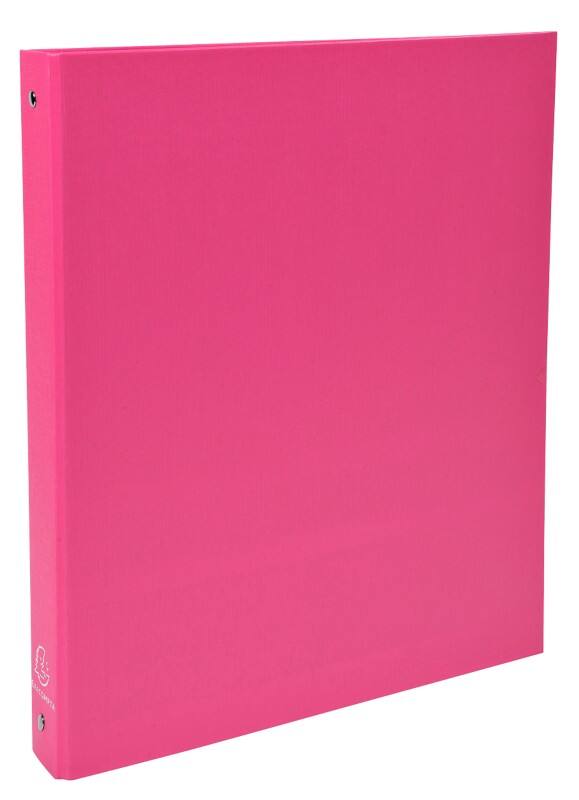 Exacompta Ringbuch 4 Ringe Kaschierter Karton PP DIN A4 Rosa 20 Stück