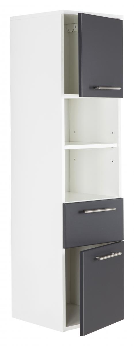 Posseik Hochschrank VIVA 135cm mit Tür anthrazit