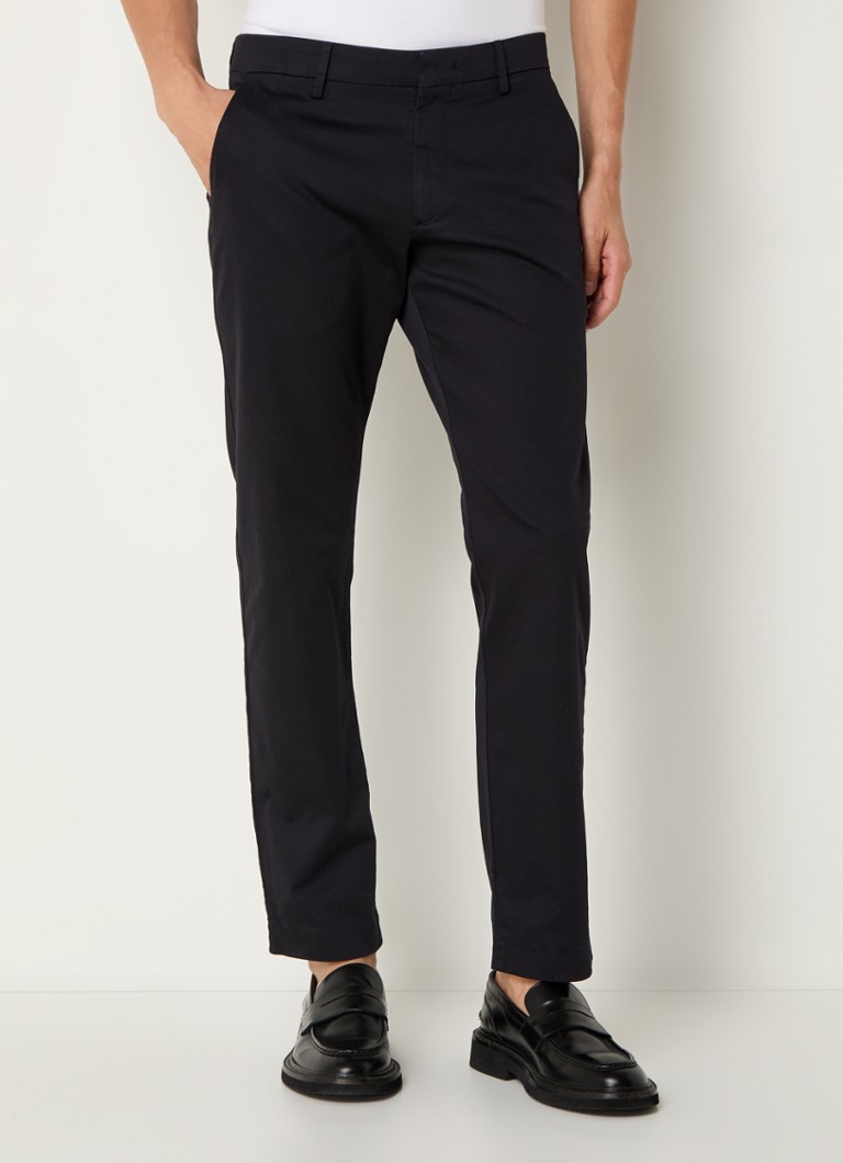 Pantaloni Theo slim fit din bumbac organic cu buzunare laterale (NN.07)