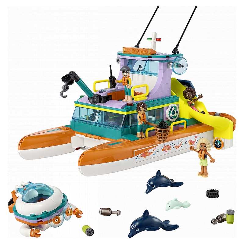 41734 Le bateau de sauvetage en mer, LEGO Friends