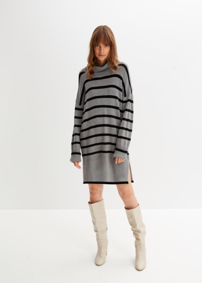 Gestreiftes Strickkleid