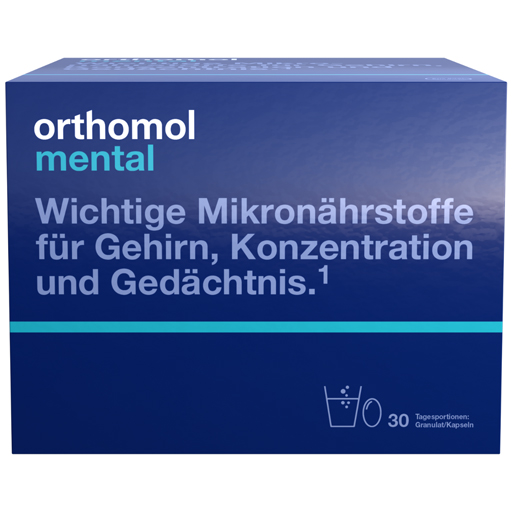 ORTHOMOL mental Granulat/Kapseln 30 Tage Kombip.  30 St  Granulat