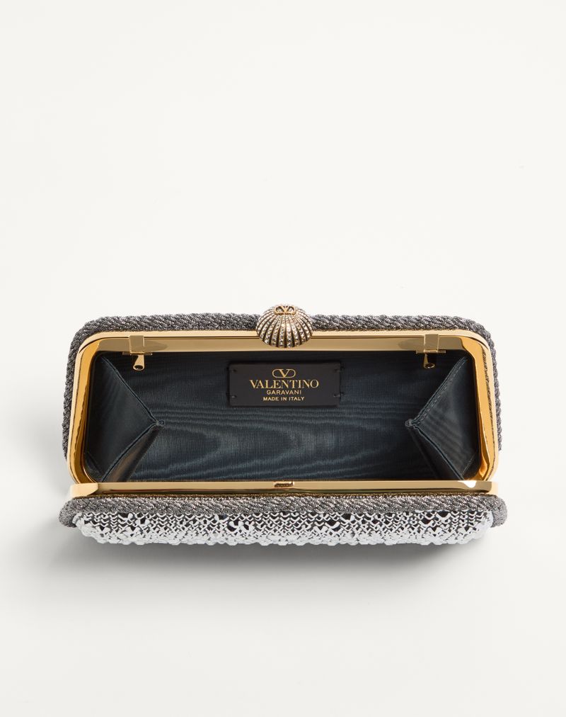 Valentino Garavani Carry Secrets Minaudière com Strass