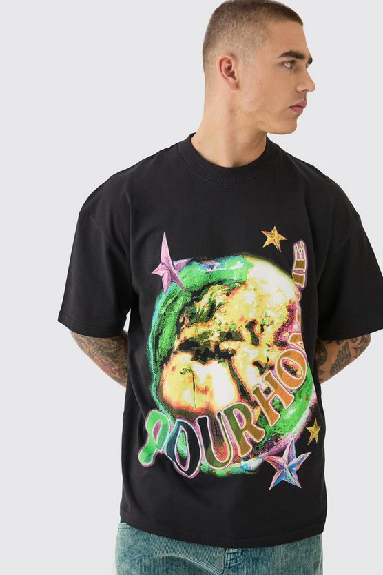 Oversize T-Shirt mit Print