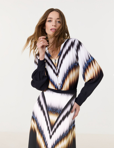 Bluse mit ausgefallenem Print