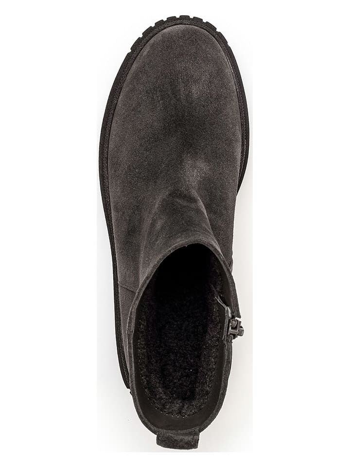 Gabor Leder-Boots in Anthrazit günstig kaufen