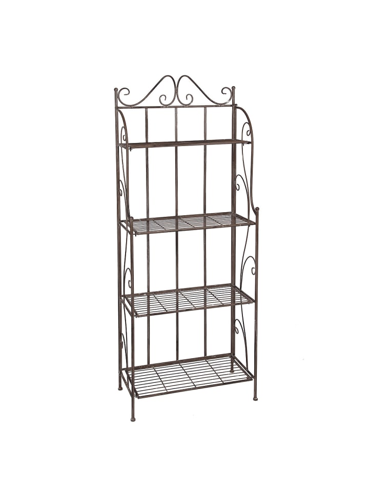 Ambiente Haus Regal mit 4 Böden - antikbraun 162 cm in antikbraun günstig kaufen onesize