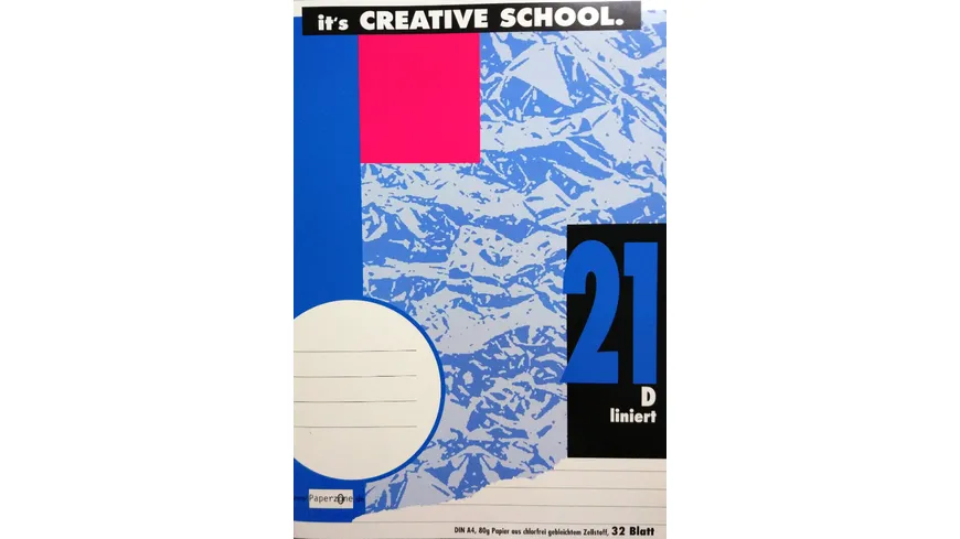 PAPERZONE Heft A4 Lineatur 21  32 Blatt