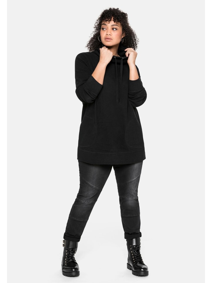 sheego Sweatshirt in schwarz günstig kaufen