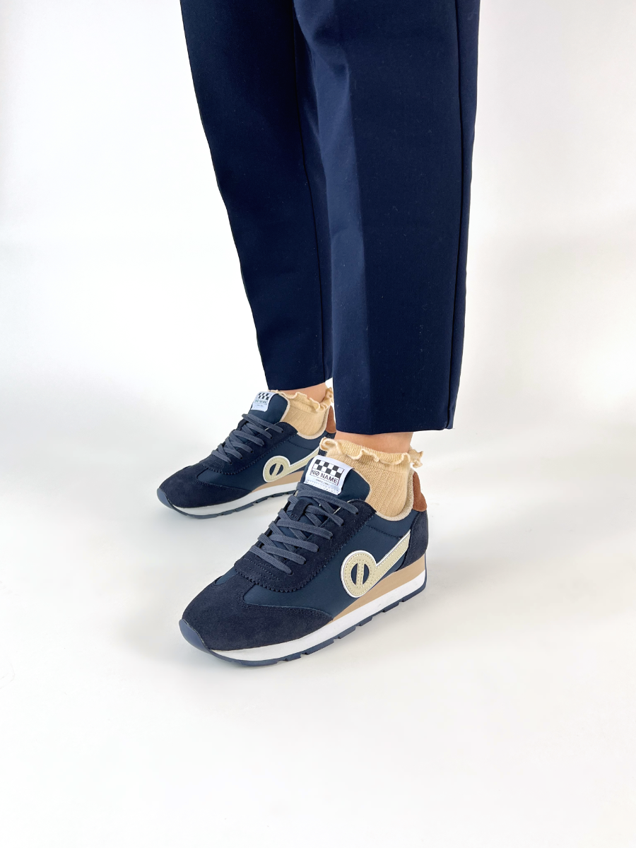 No Name  CITY RUN JOGGER SUEDE/CAMPER - marine