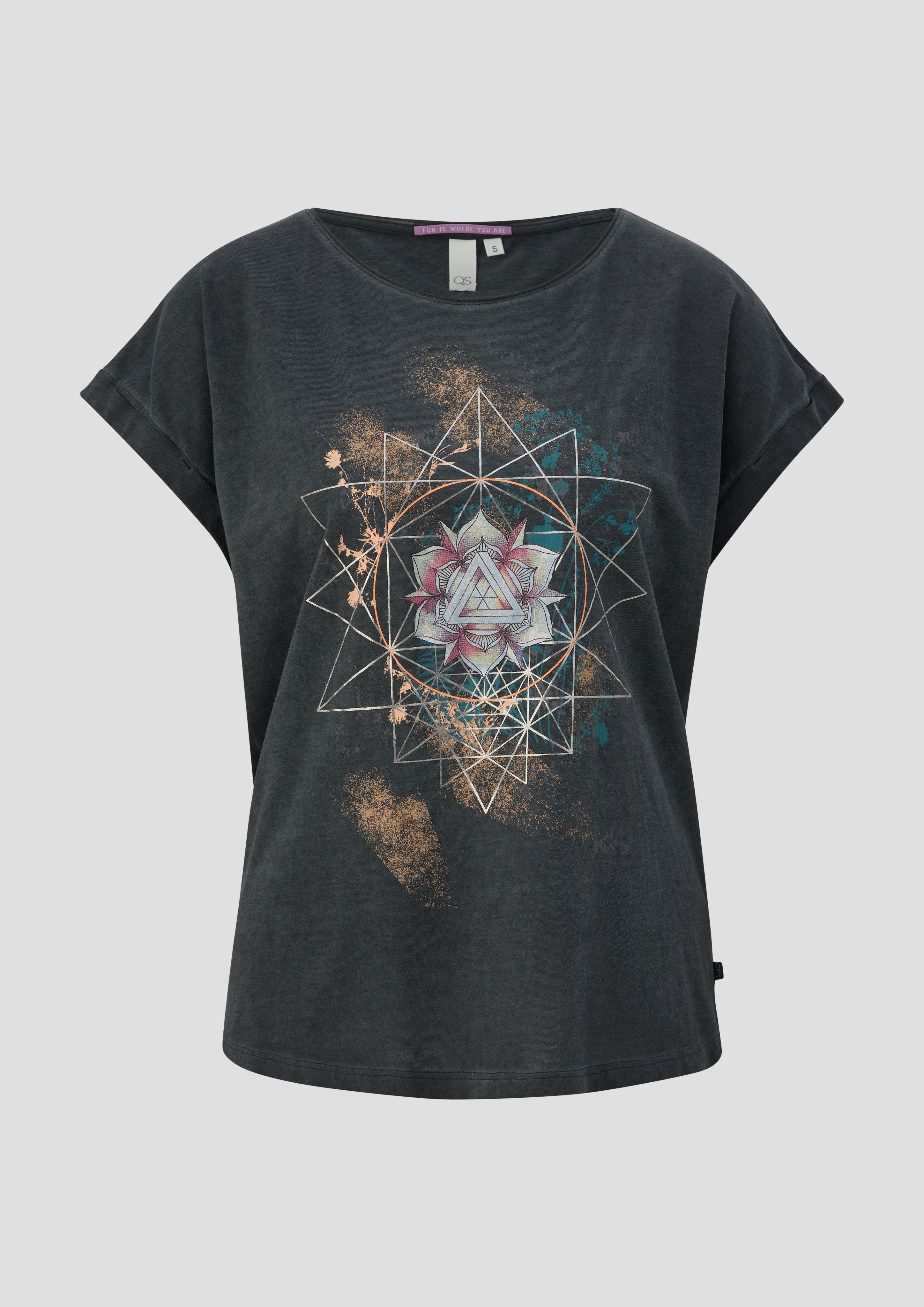 Weiches Baumwollshirt mit Frontprint  2151253-99D1