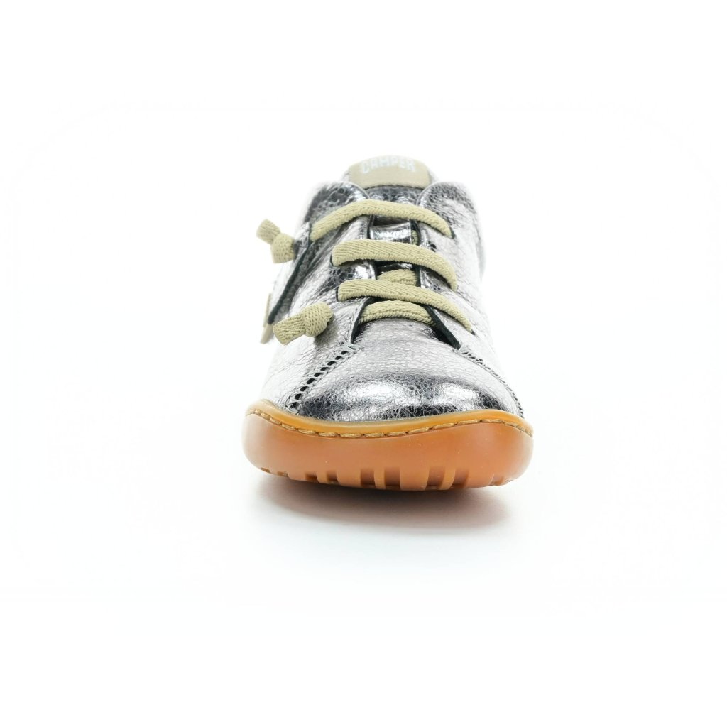 Camper Peu Cami Alu Meteor (80153-097 First Walkers) silberne Mid Cut Barfußschuhe