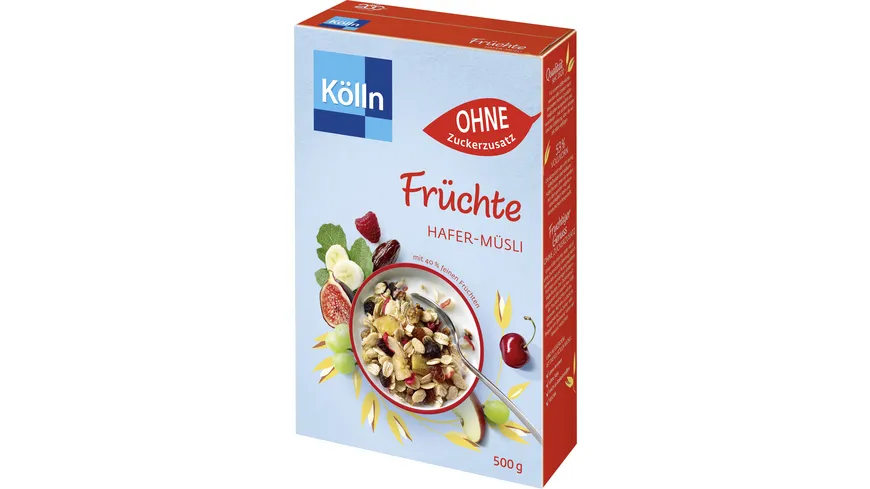 Kölln Früchte Hafer-Müsli OHNE Zuckerzusatz 500 g