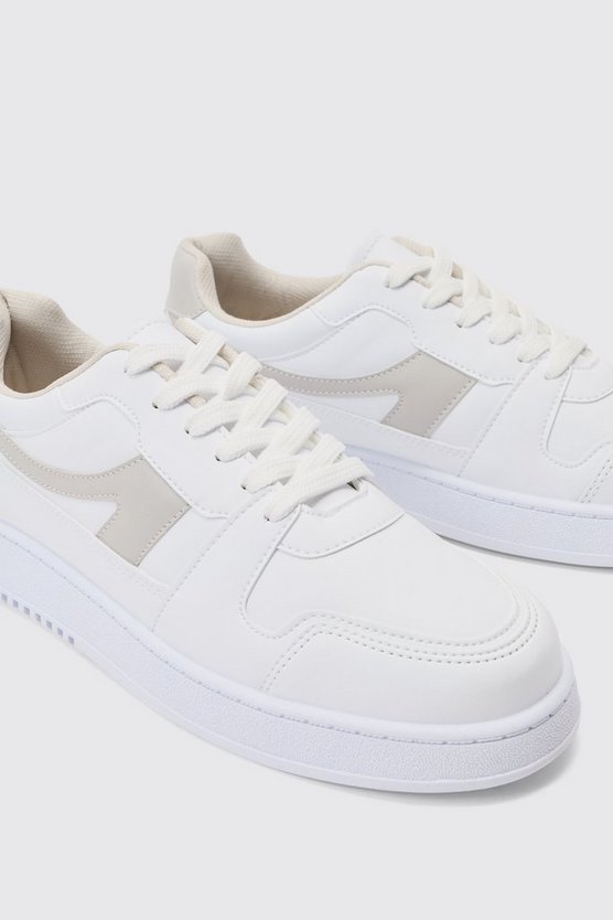 Klobige Sneaker mit Kontrast-Einsatz