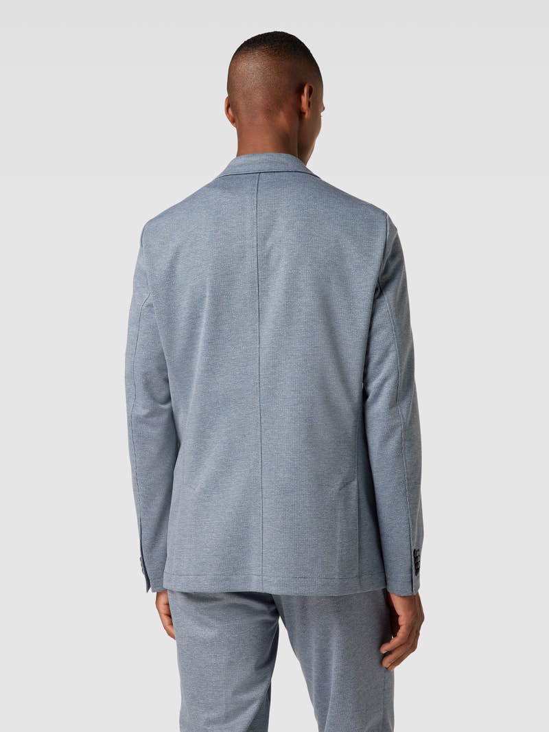 Regular Fit Sakko mit Brusttasche Modell 'Carter' in blau