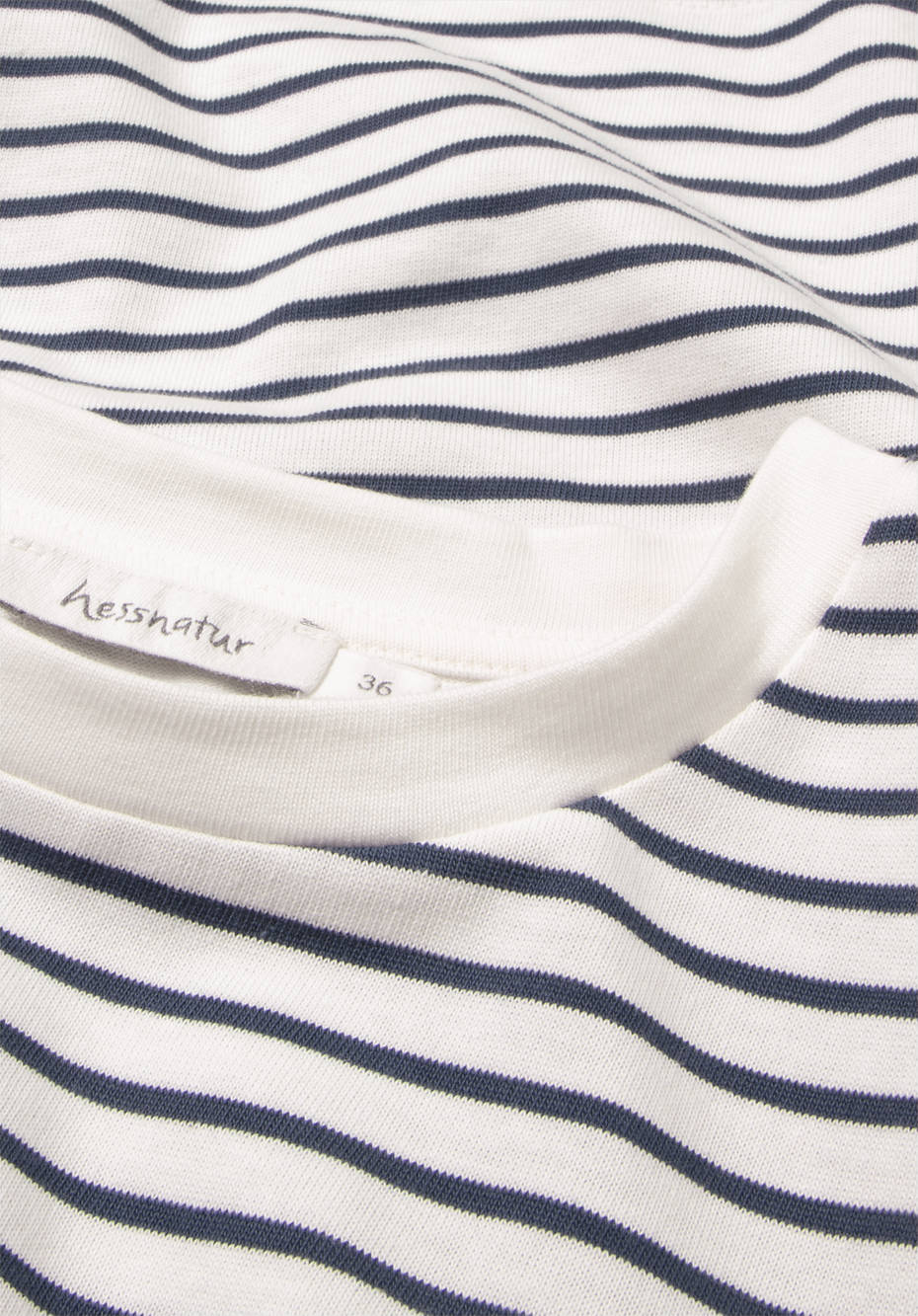 Kurzarm-Ringelshirt aus reiner Bio-Baumwolle