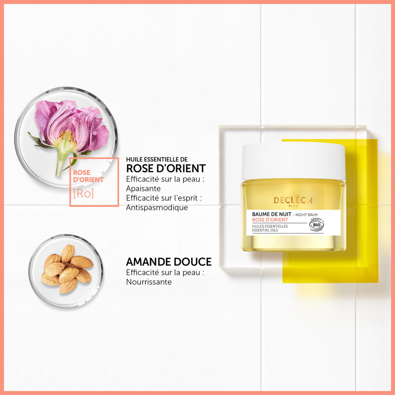 Decléor Rose d'Orient Damascena Baume de Nuit Apaisant 15 ml