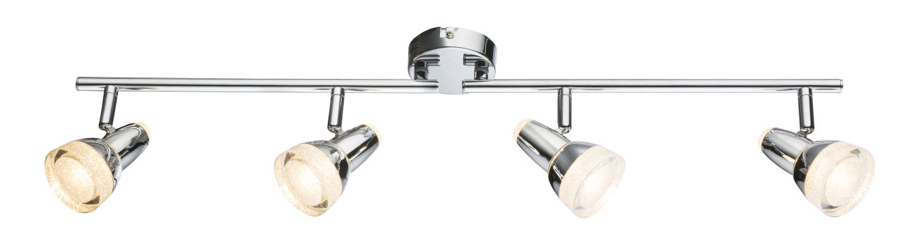 Globo Lighting - ALASKA - LED Strahler Metall verchromt, 4x LED