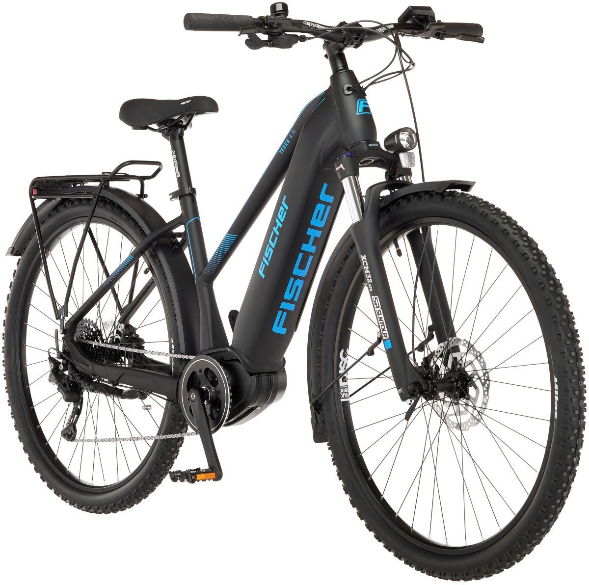 FISCHER Fahrrad E-Bike TERRA 4.5i 522, 10 Gang Shimano Deore Schaltwerk, Kettenschaltung, Mittelmotor, 522 Wh Akku, (mit Schloss)