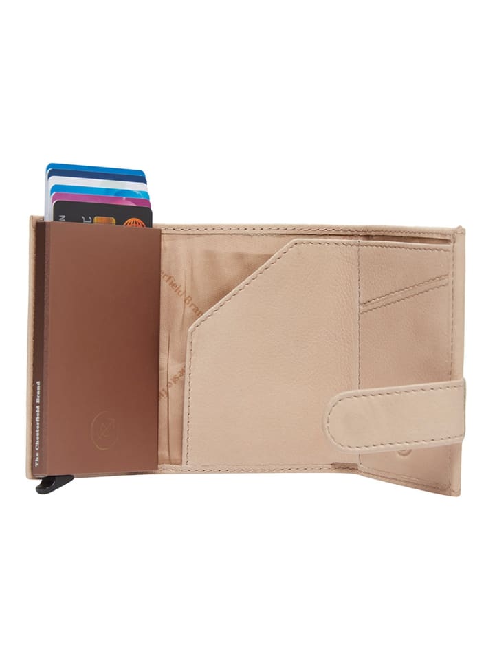 The Chesterfield Brand Iriona Geldbörse RFID Schutz Leder 7.5 cm in beige günstig kaufen onesize