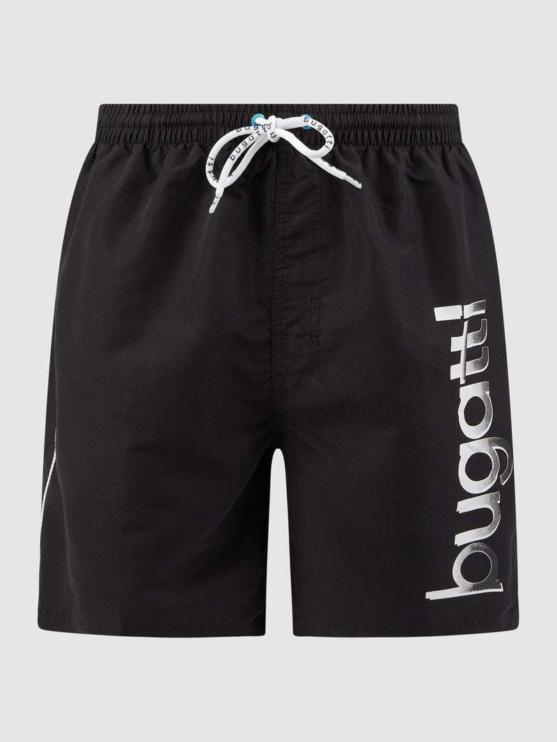 Badehose mit Logo in schwarz