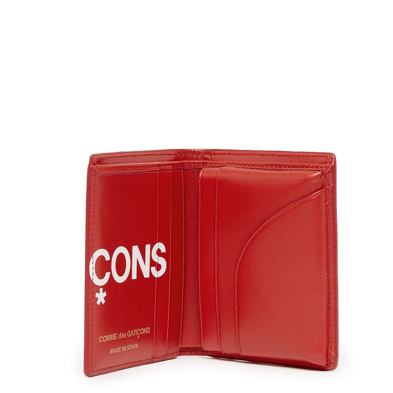 Comme des Garcons Wallet Huge Logo red
