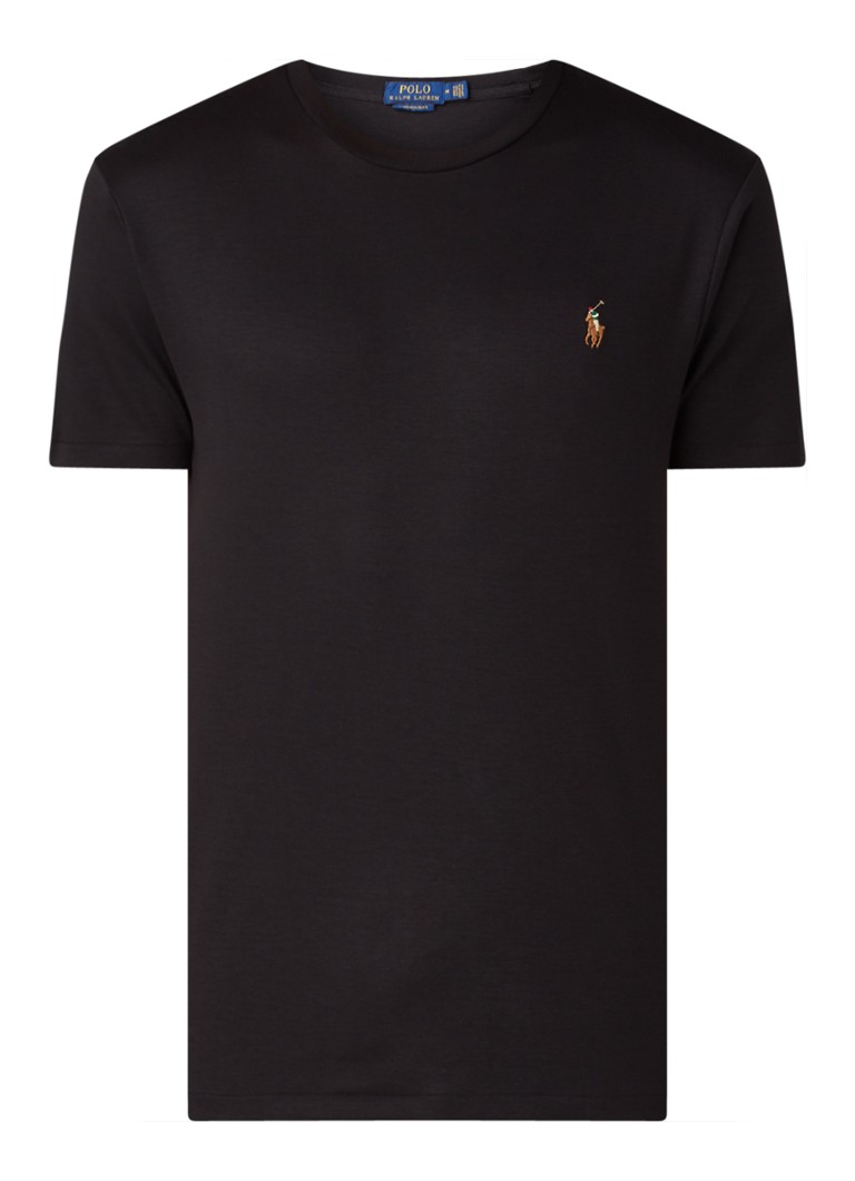 Tricou Ralph Lauren făcut la comandă, croială mulată, decolteu rotund.