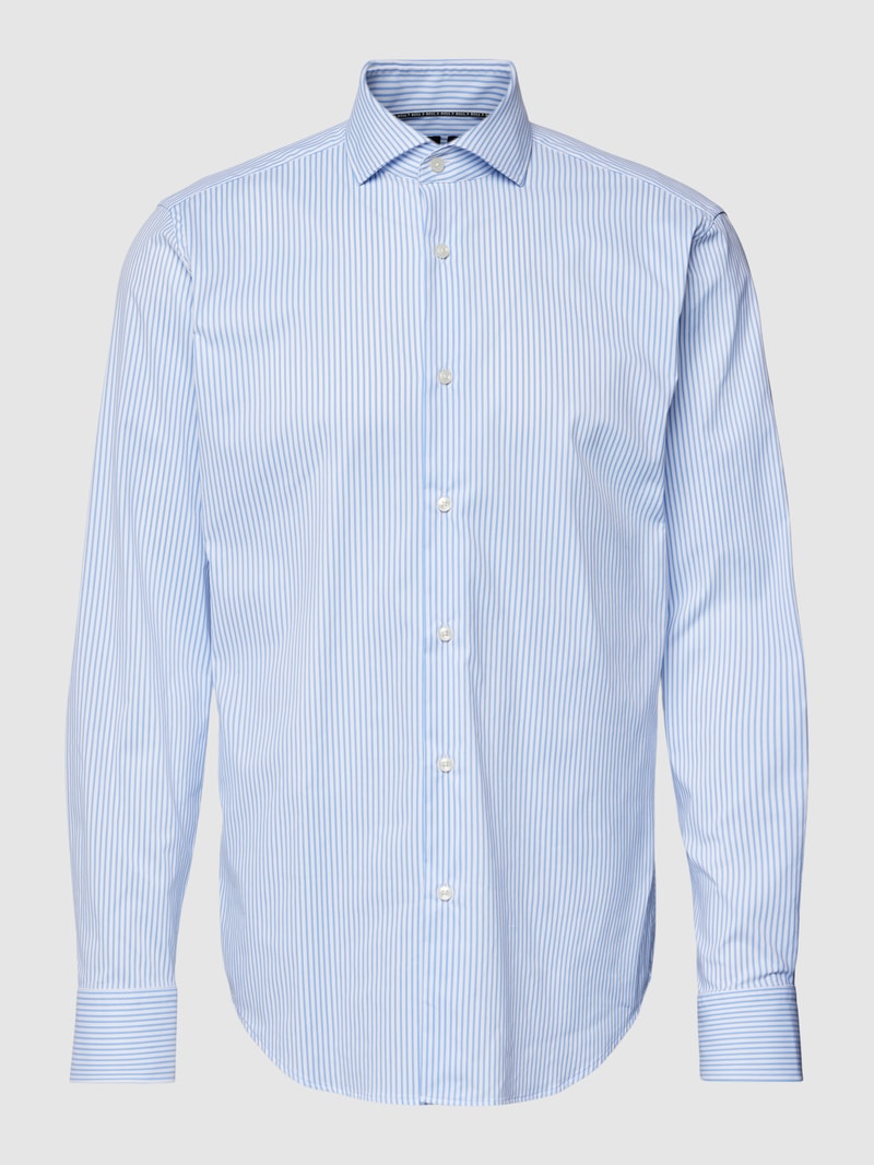 Business-Hemd mit Streifenmuster in bleu