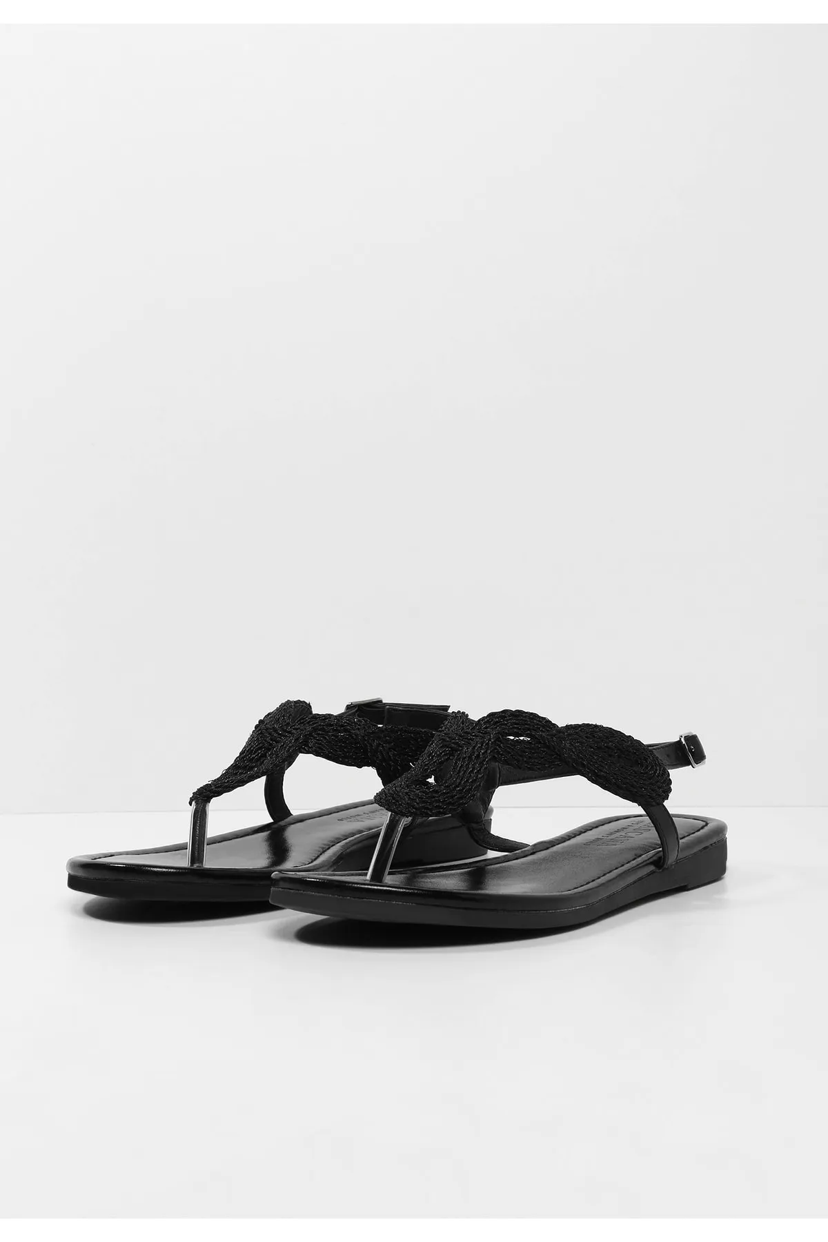 LASCANA  Sandalette - Schwarz - Flacher Absatz
