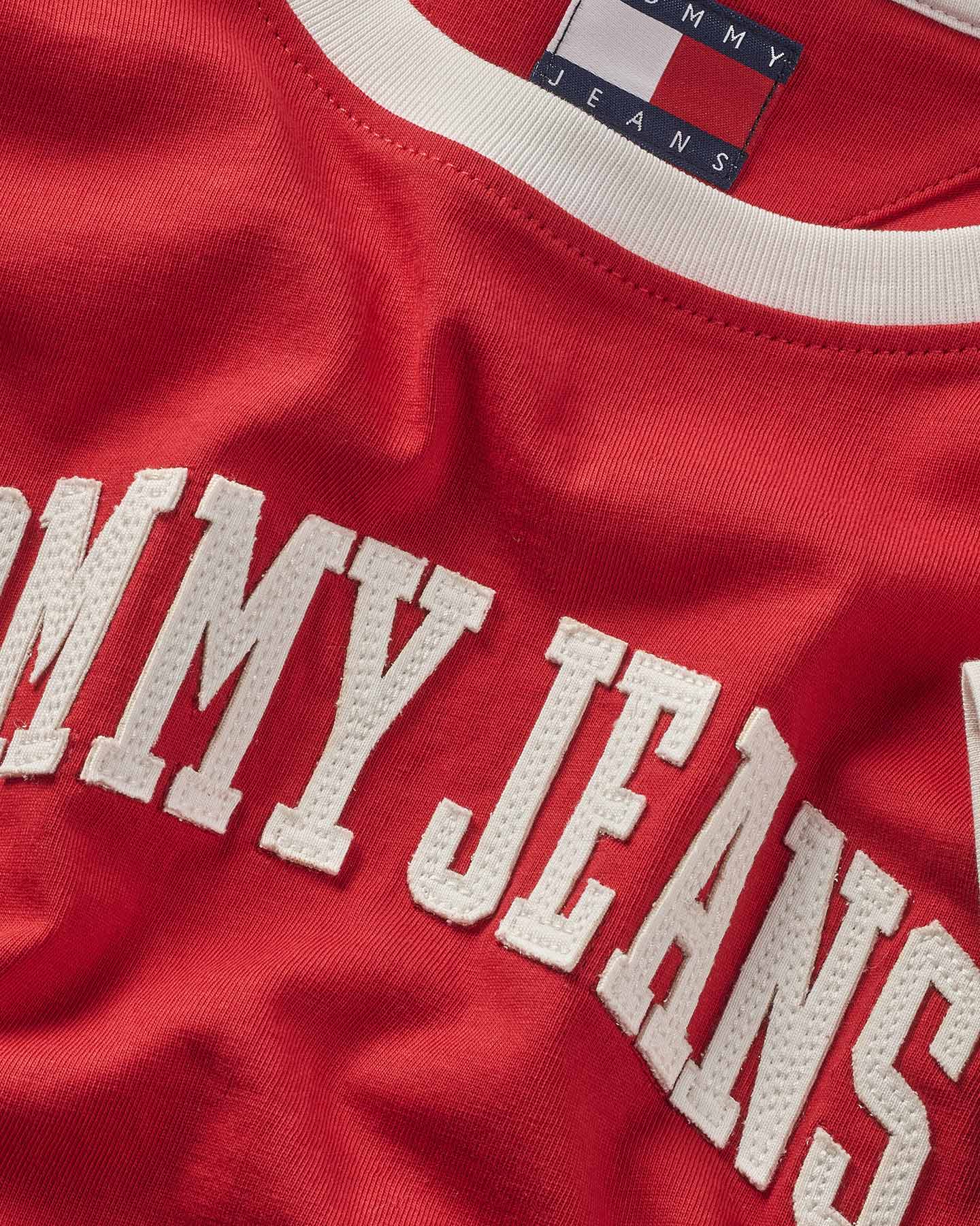 Koszulka Tommy Hilfiger Crop Raglan Varsity W DW0DW19441-XME