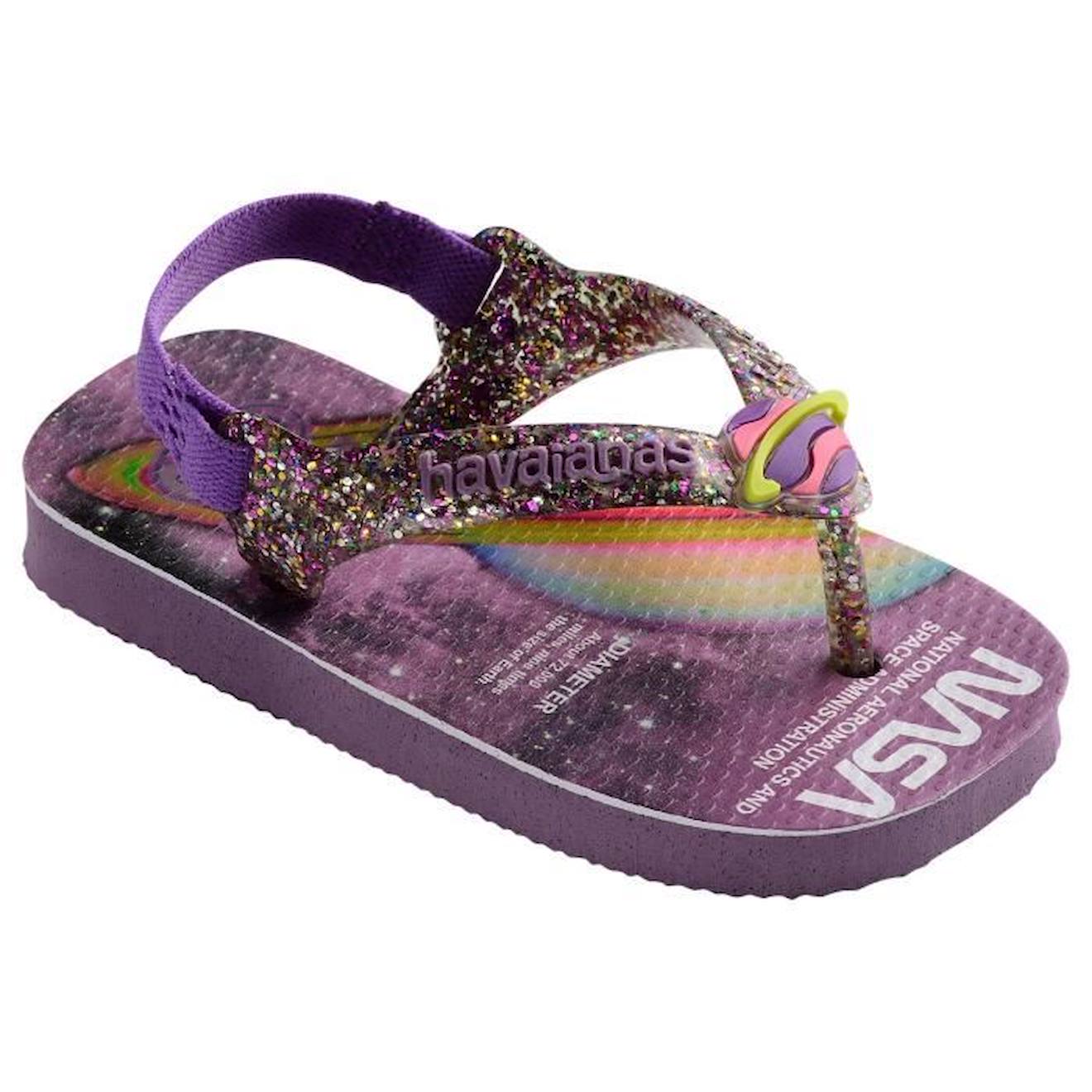 Tong Enfant Havaianas Nasa violet