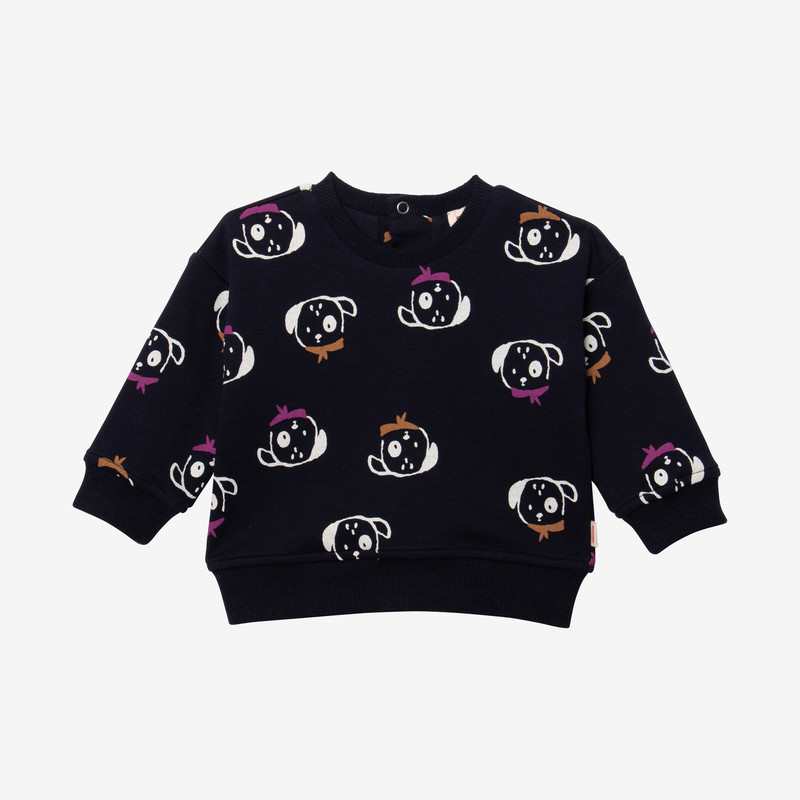 Sweat bébé garçon chiens bleu Catimini