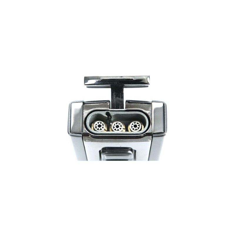 Feuerzeug Xikar Trezo Triple Chrome \/ Silver