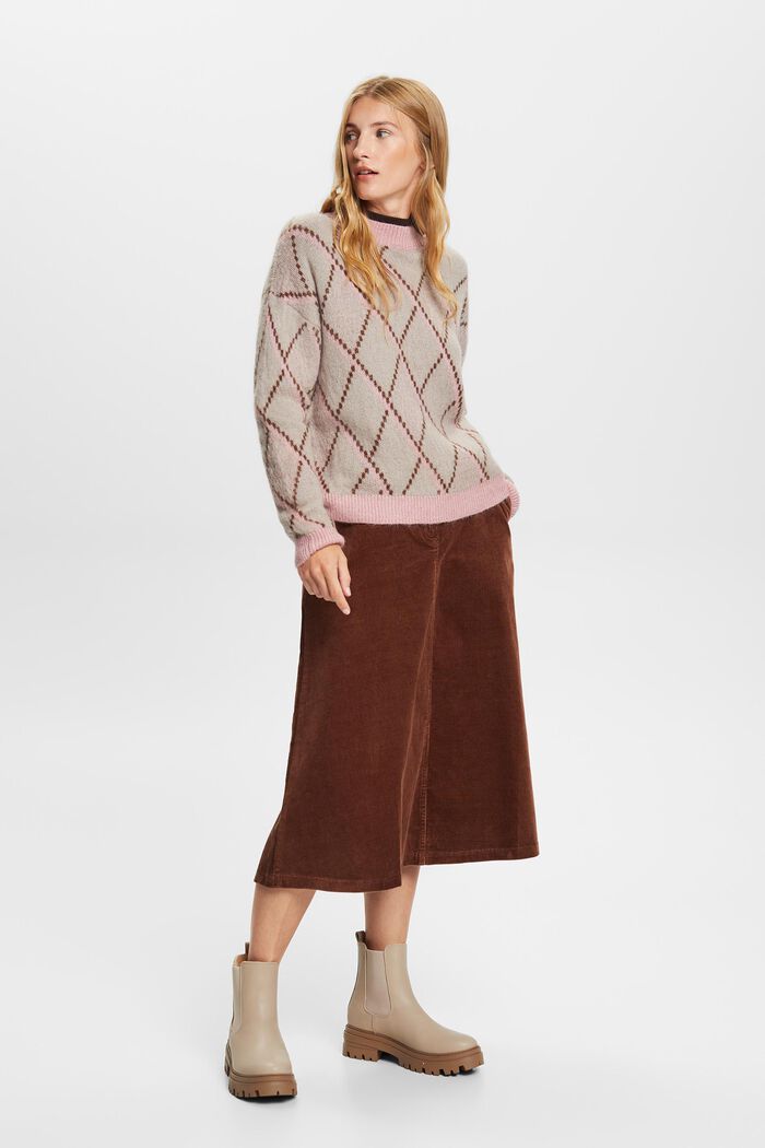 Wollmix-Pullover mit Mohair