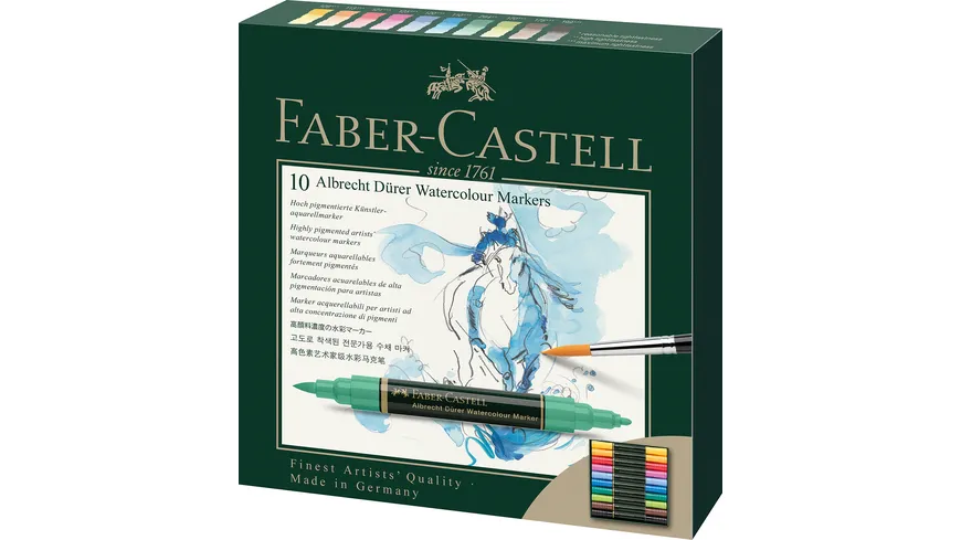 FABER-CASTELL Aquarellmarker Albrecht Dürer 10er Etui