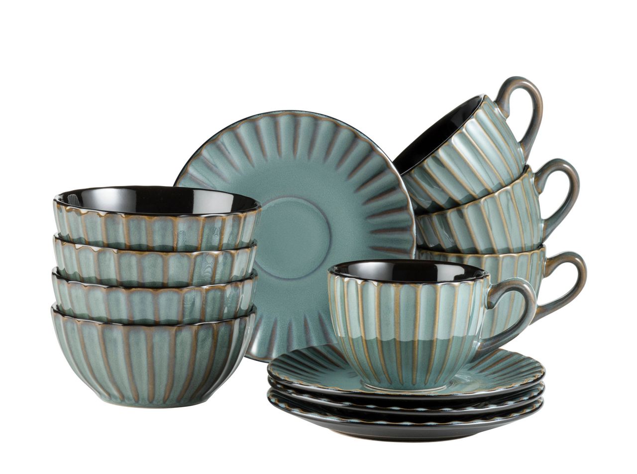 Mäser Serie Confino, Frühstücksset 12 teilig für 4 Personen