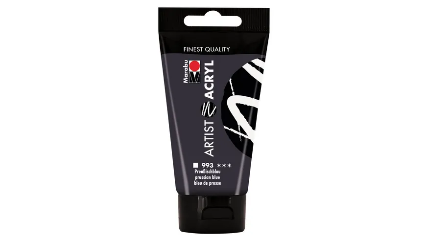 Marabu Artist Acryl, Preußischblau 993, 75 ml 75 ml