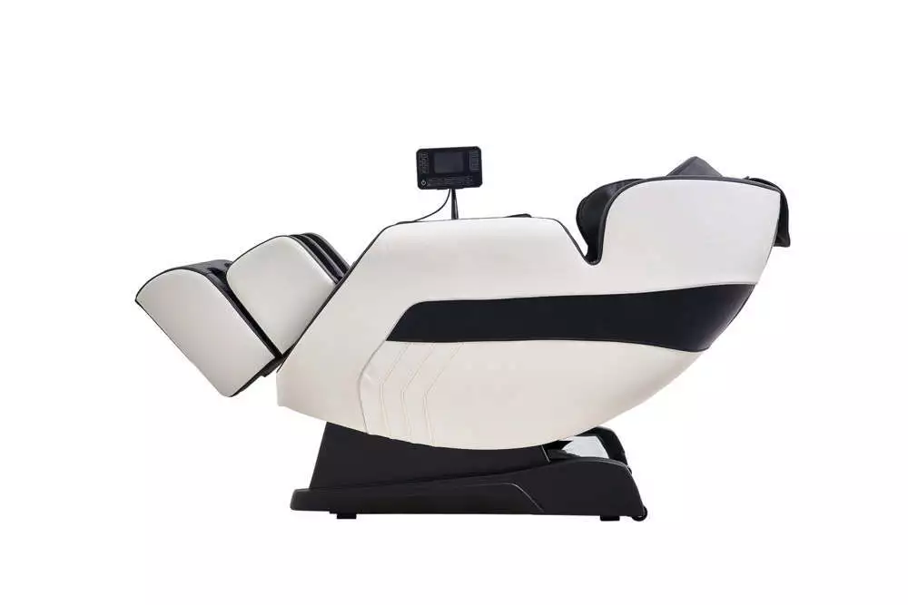 Happy Home Happy Home Elektrischer Massagesessel mit Kopfstütze & Airbag, Schwarz / Off-white
