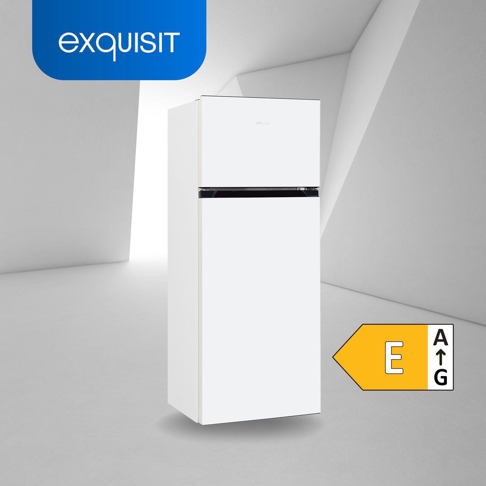 exquisit Kühl-/Gefrierkombination KGC270-45-010E, 143.5 cm hoch, 55 cm breit, starker Alleskönner für Ihren Haushalt